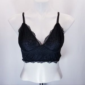 FREE PRESS Long Line Lace Bralette L